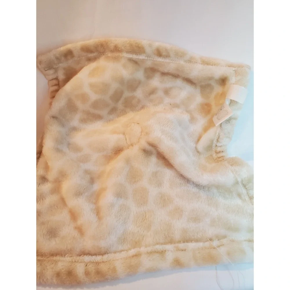 Hudson‎ Baby HB Giraffe White Tan Spot Lovey Security Blanket Soft Plush Nunu